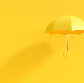 A yellow umbrella 