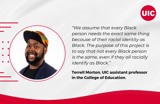 Terrell Morton, UIC assistant professor in the College of Education.
