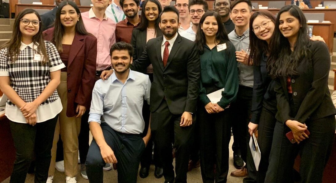 John Wightkin and 18 students at the CQA fall conference in Chicago
