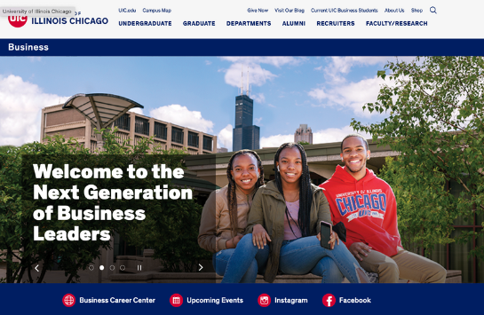 New Look, Same Great UIC Business Website
