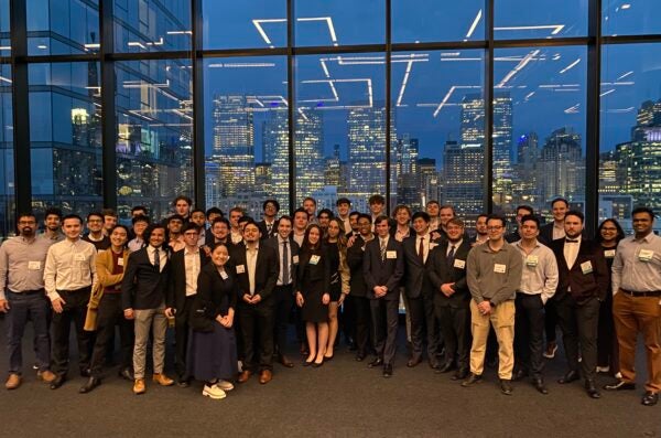 Group photo from UIC's First Annual Finance Reception