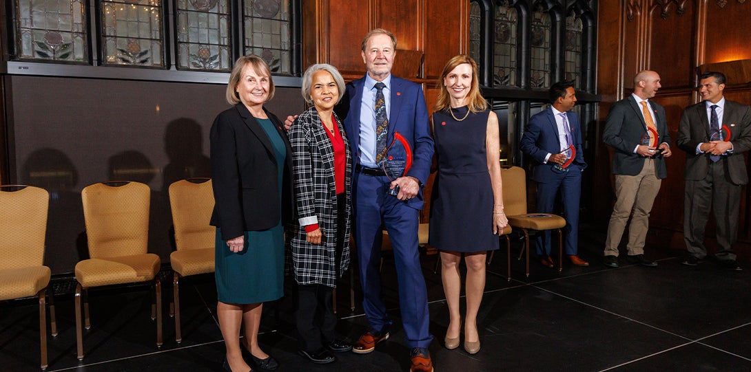 Provost Colley, Chancellor Miranda Don Bielinski, and Dean Wayne